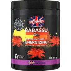 Маска для пофарбованного волосся RONNEY BABASSU OIL з олією Бабасу 1000 мл (5060589154780)
