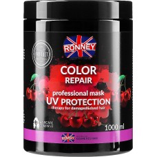 Маска Захист Кольору для пофарбованого волосся RONNEY COLOR REPAIR CHERRY з UV фільтром 1000 мл (5060589155831)