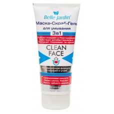 Гель для вмивання обличчя (скраб+маска) Сlean Face Belle Jardin (5907582905240)