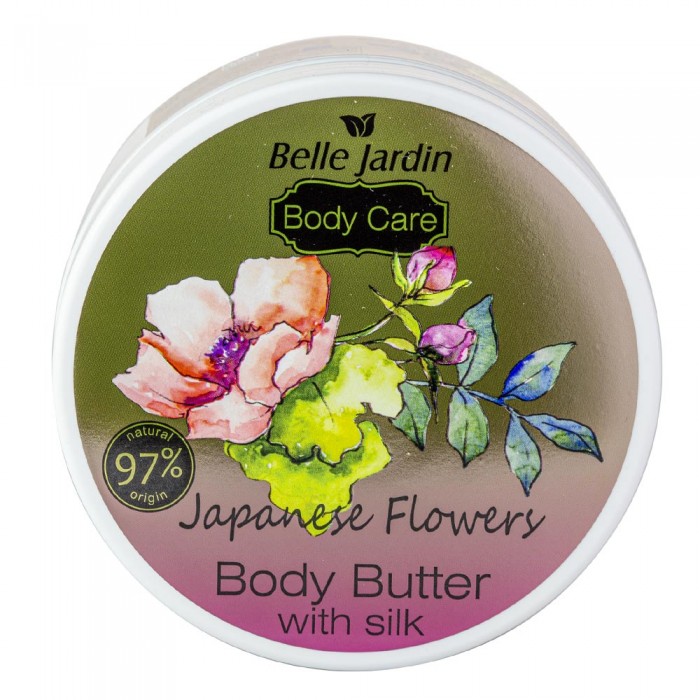 Крем-масло для тіла Belle Jardin Body Butter Японські квіти з шовком 300 мл (5907582908012)