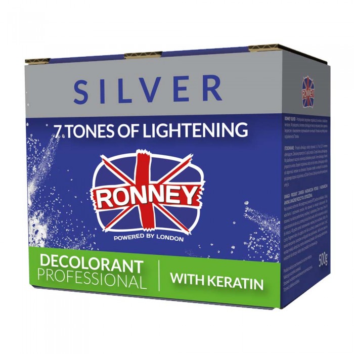 Порошок для освітлення волосся Ronney Professional з кератином 500 г (5060456771065)