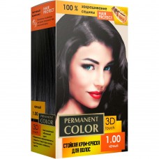 Крем-краска Аромат Permanent Color тон чорний №1.00 (4820147055321)