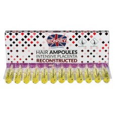 Ампули проти випаденіння волосся RONNEY Hair Ampoules Intensive Placenta Reconstructed (12x10 мл) (5060456779238)
