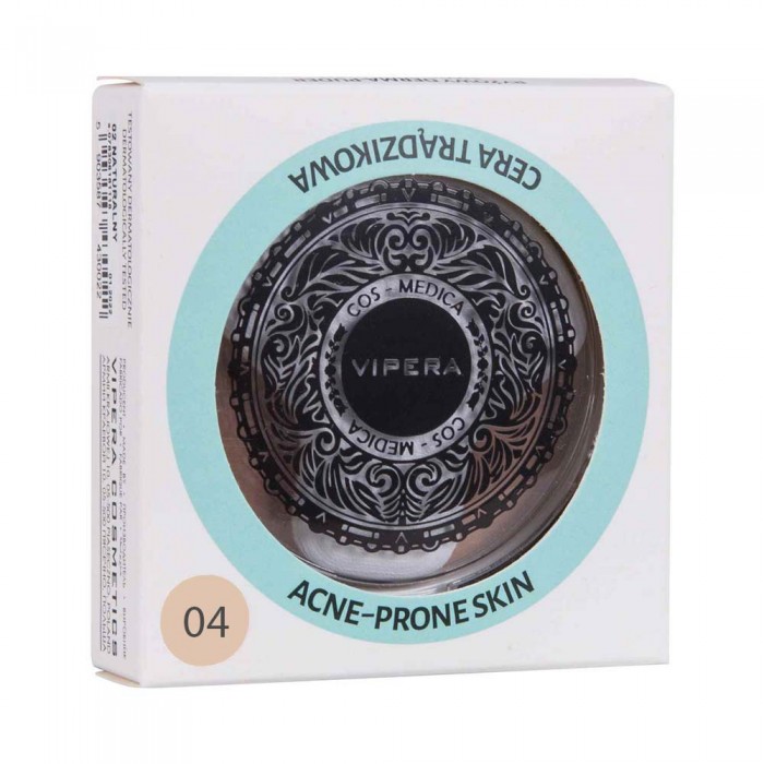 Компактна рисова пудра для шкіри з акне Vipera Cos-Medica Smooth Finish №04 champagne, 13 г (5903587430046)