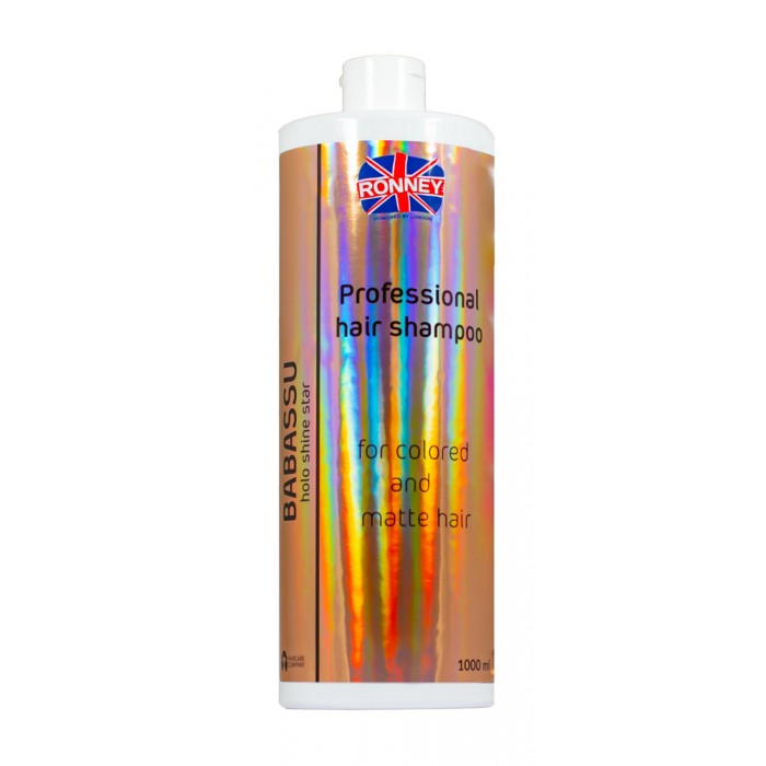 Енергетичний шампунь RONNEY HoLo Shine Star Babassu Oil для фарбованого та тьмяного волосся 1000 мл (5060589156838)