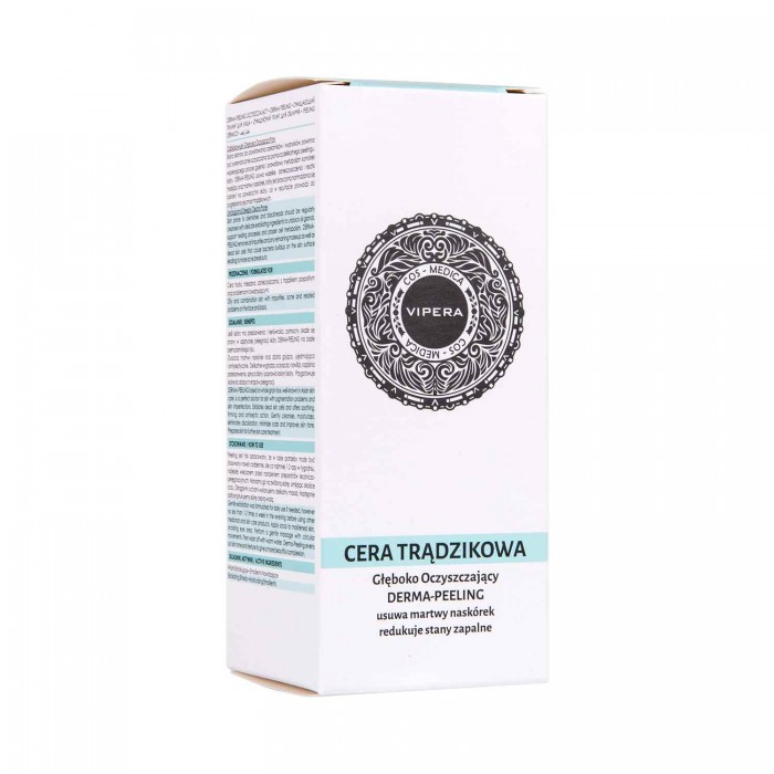 Очищуючий пілінг для шкіри з акне Vipera Cos-Medica Acne-Prone Skin для жирної та комбінованої шкіри, 50 мл (5903587620799)