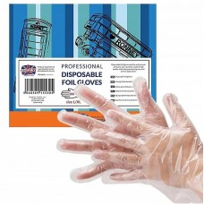 Одноразові рукавички RONNEY Professional фольговані розмір L/XL, 100 шт. (5060589155305)
