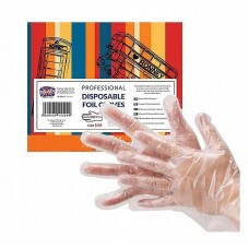 Одноразові рукавички RONNEY Professional фольговані S/M, 100 шт. (5060589155299)