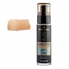 Тональний крем Belle Jardin Matt & Cover Double Effect Fundation serum № 104 бежевий 30 мл (5907582907572)
