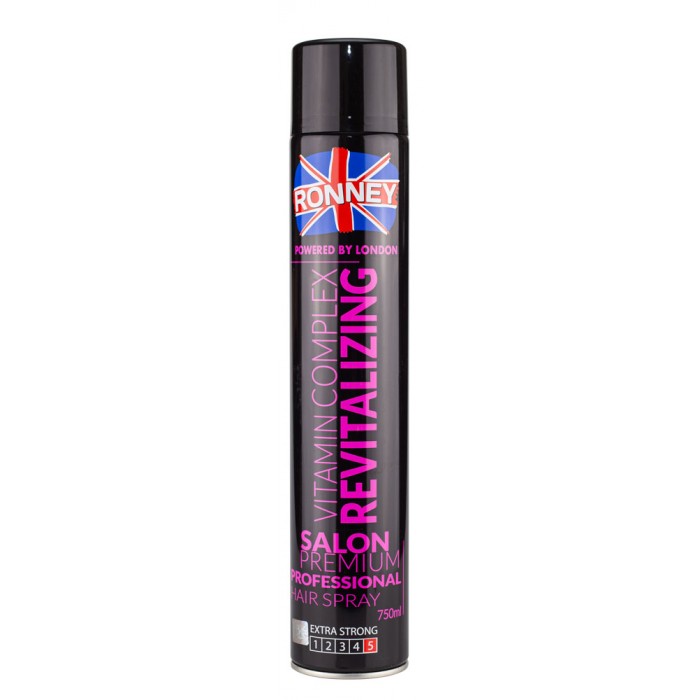Лак для волосся Ronney Salon Premium Revitalizing Vitamin Complex 750 мл (5060456770839)