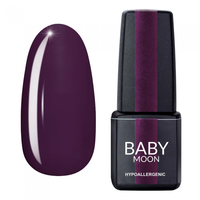 Гель лак Baby Moon Burgundy Gel polish №006 класичний баклажановий 6 мл (5908254001338)