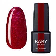 Гель лак Baby Moon Dance Diamond Gel polish №011 вишневий з блискітками 6 мл (5908254001642)