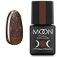 Гель-лак MOON FULL color Gel polish №322 темний бежевий з різнобарвним глітером 8 мл (5908254188824)