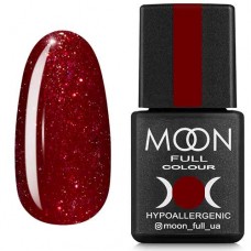Гель-лак Moon Full Diamond №20 темно-червоний з рожевим шиммером (5908254188404)