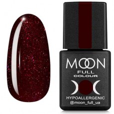 Гель-лак Moon Full Diamond №21 насичений бордовий з рожевим шиммером (5908254188411)