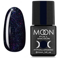 Гель-лак Moon Full Diamond №23 чернично-синій з різнокольоровим шиммером (5908254188435)