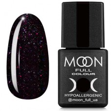 Гель-лак Moon Full Diamond №24 темний баклажан з різнокольоровим шиммером (5908254188442)