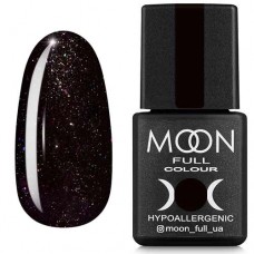 Гель-лак Moon Full Diamond №25 чорний з різнобарвним глітером (5908254188459)