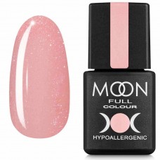 Кольорова база для нігтів Moon Barbie color Rubber base №04 персиковий з дрібним шиммером 8 мл (5908254190988)