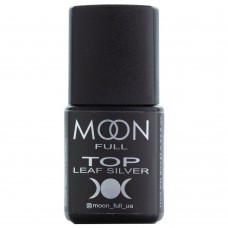 MOON FULL Toп Leaf Silver 8 мл без липкого шару (5908254002397)