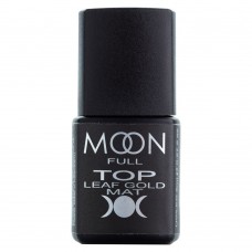 MOON FULL Toп Leaf Gold Matt 8 мл без липкого шару (5908254191886)
