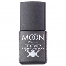Топ для гель лаку  Moon Full Leaf Gold Black без липкого шару 8 мл (5908254191916)