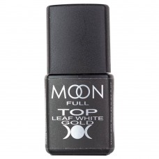 Топ для гель лаку Moon Full Leaf White Gold без липкого шару 8 мл (5908254191923)
