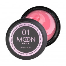 Полігель для нарощування нігтів Moon Full Poly Gel № 01 Рожева Орхідея 30 мл (5905123014680)
