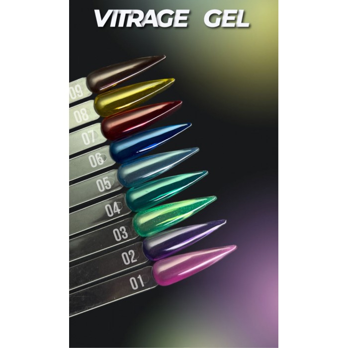 Гель лак Moon Full Vitrage Collor Gel №01, 8 мл (5905123023682)