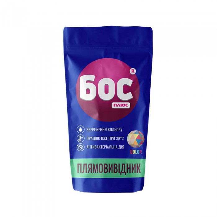 Бос плюс Color Гель Плямовивідник кисневий для кольорових тканин 100мл (4820178060042)