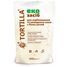 Еко засіб для відбілювання та виведення плям з білих речей Tortilla 200 г (4820049380590)