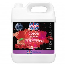 Професійний шампунь Захист кольору для пофарбованого волосся RONNEY COLOR REPAIR CHERRY з UV фильтром 5000 мл (5060589155022)