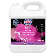 Професійний шампунь розгладжуючий RONNEY SMOOTHING SILK AND SLEEK для тонкого та тьмяного волосся 5000 мл (5060589156081)